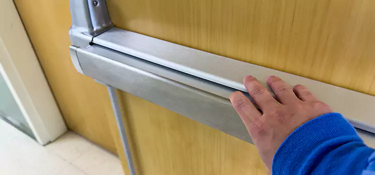 Installing a Push Bar on a Door South San Jose Hills